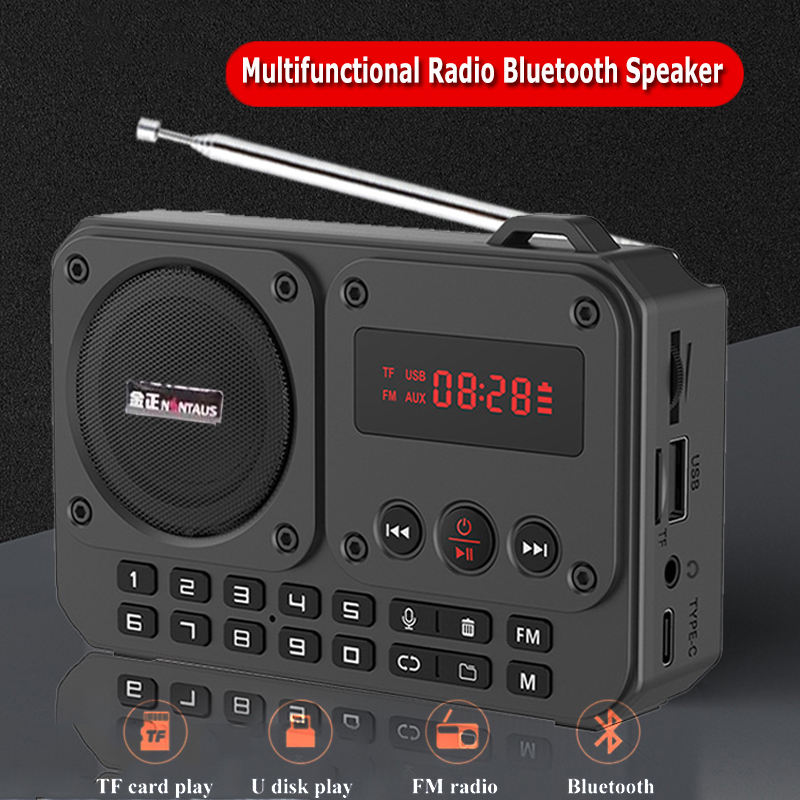 Emergency Radio Solar - Mini Portable FM Radio Multifunctional Radios