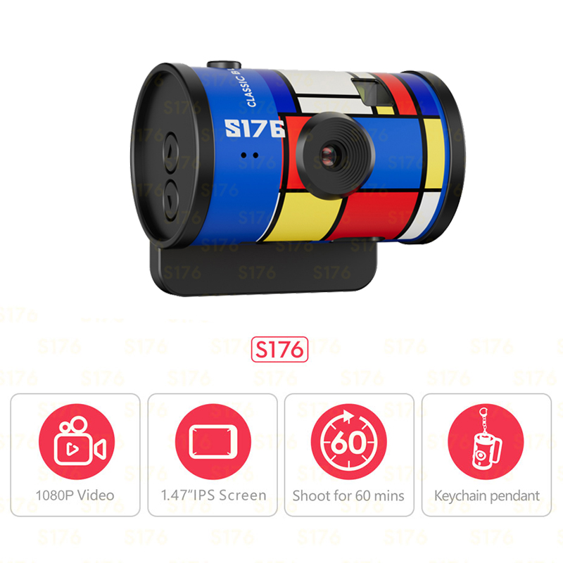 Outdoor Adventure Videos - S176 Portable Mini Film Camera 1080P