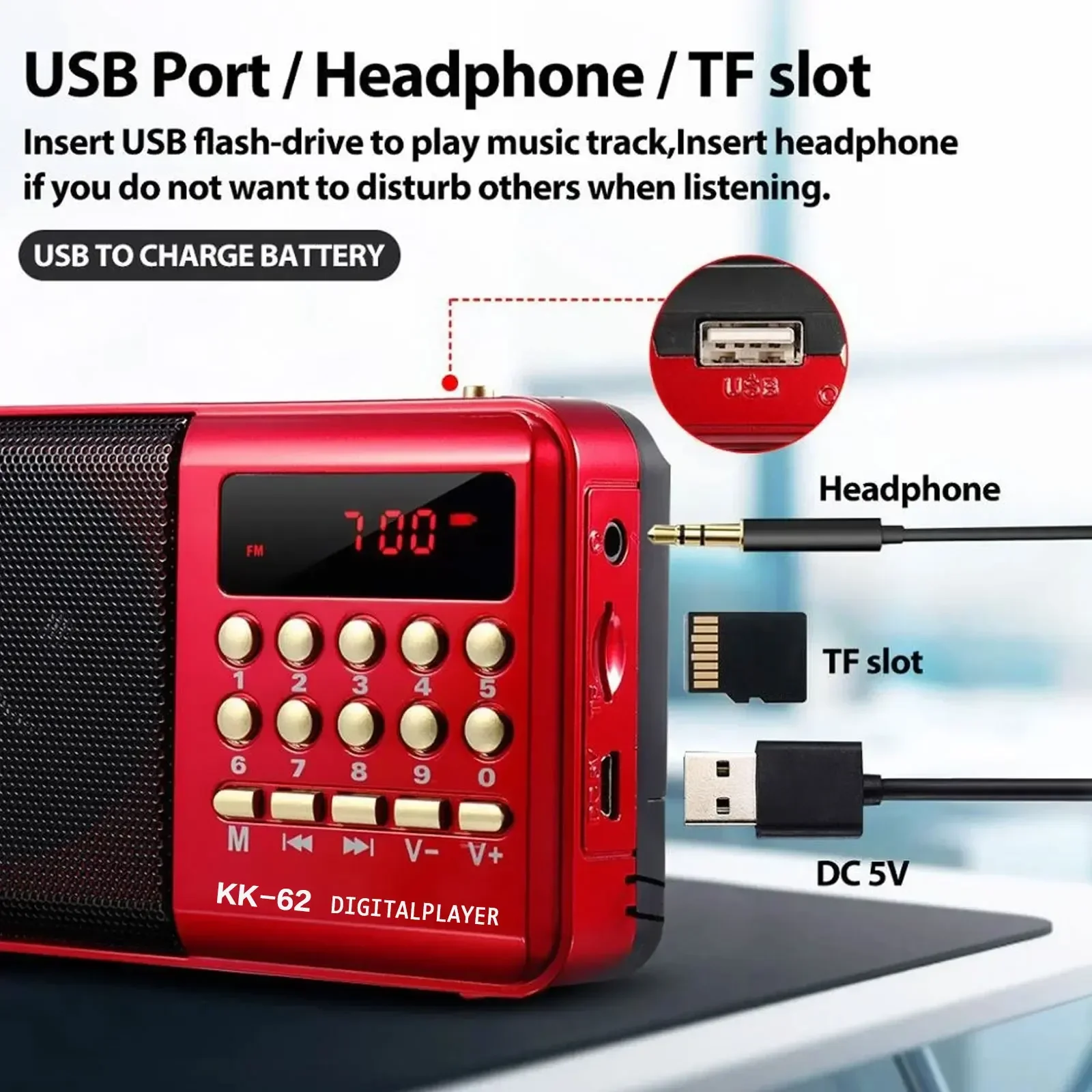 Portable Rechargeable Mini FM  - Emergency Radio Solar recension och pris