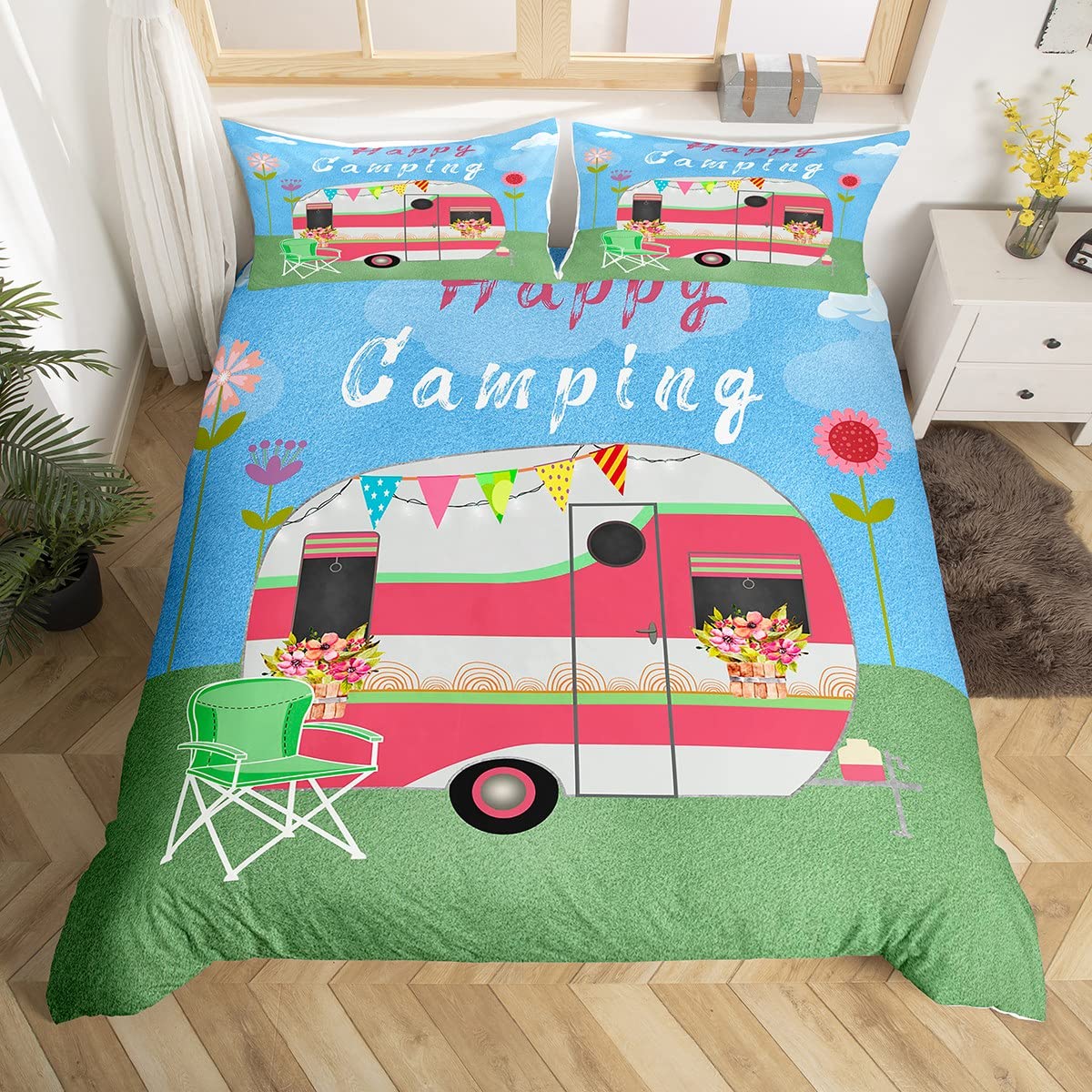 Happy Camping Duvet Cover Camp - Outdoor Adventure Quilt recension och pris