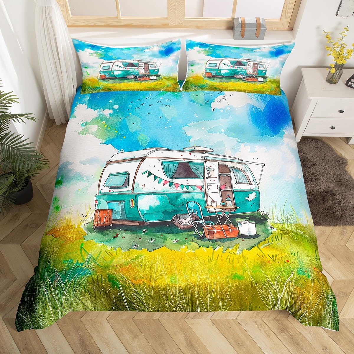 Happy Camping Duvet Cover Camp - Outdoor Adventure Quilt recension och pris
