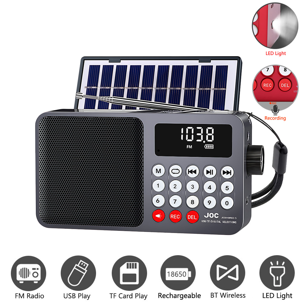 Solar Portable FM Radio Rechar - Emergency Radio Solar recension och pris
