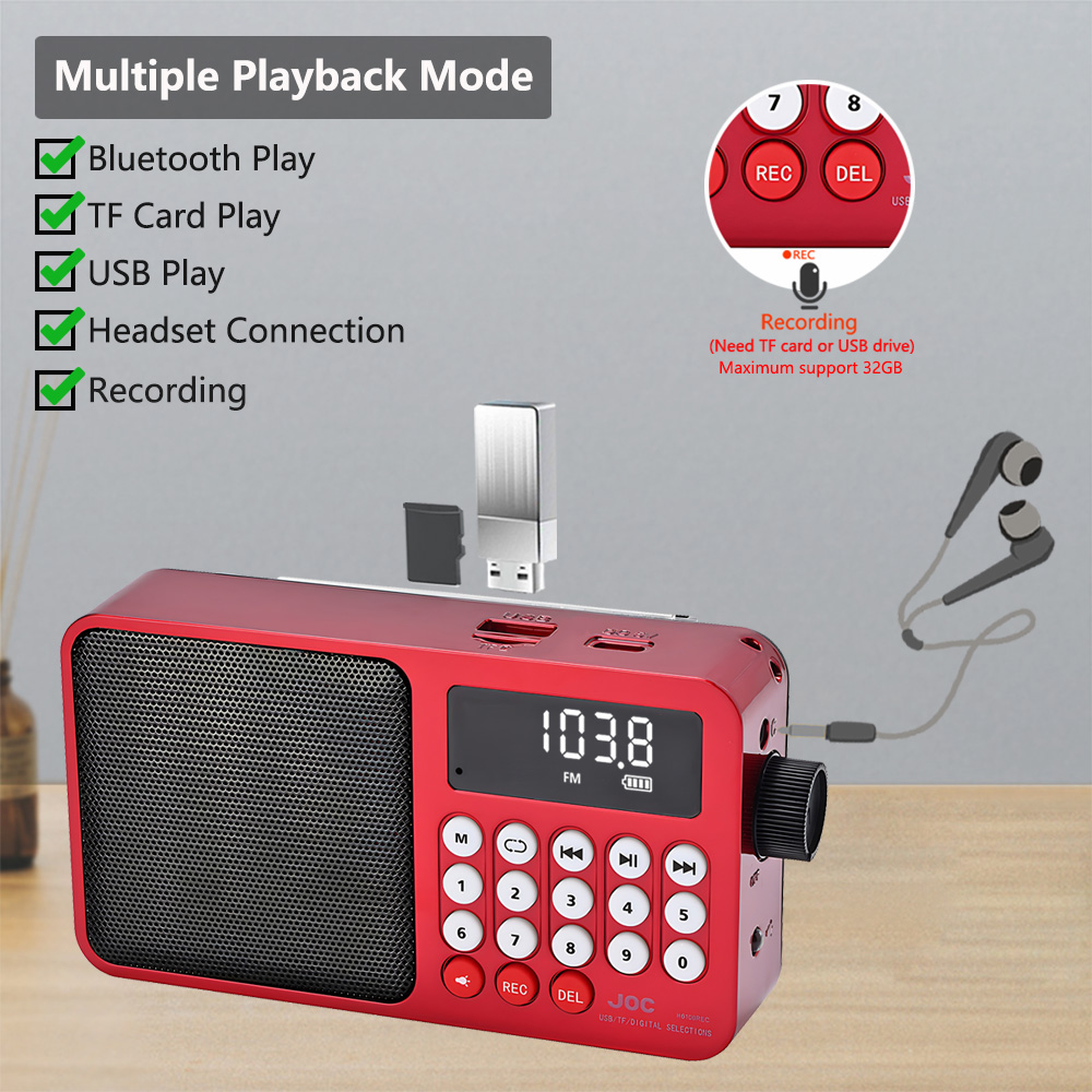 Solar Portable FM Radio Rechar - Emergency Radio Solar recension och pris
