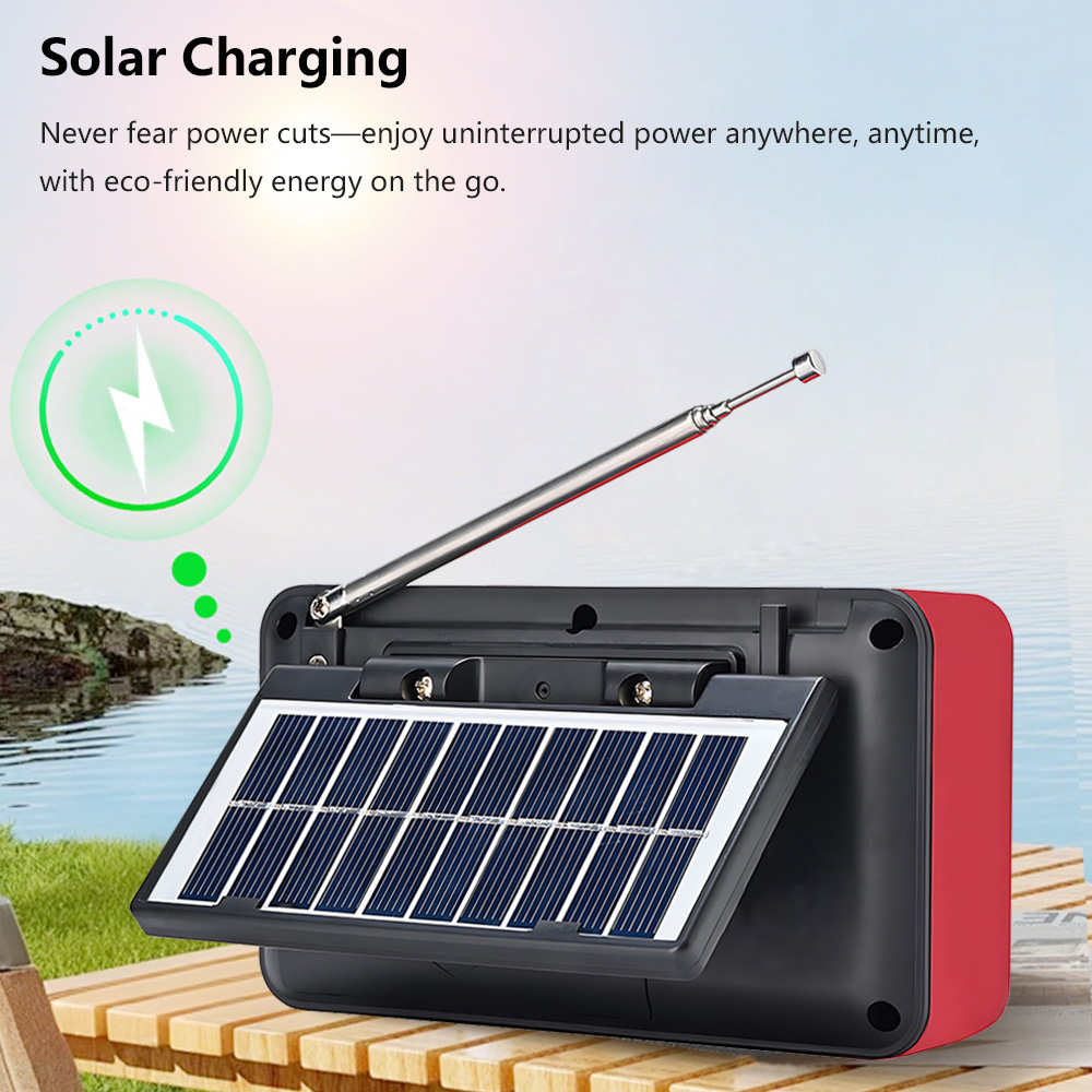 Solar Portable FM Radio Rechar - Emergency Radio Solar recension och pris