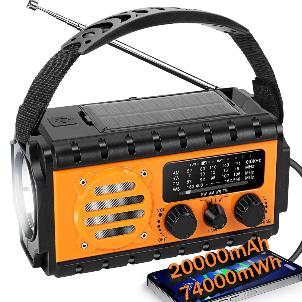 Portable Solar Hand Crank Emer - Emergency Radio Solar recension och pris