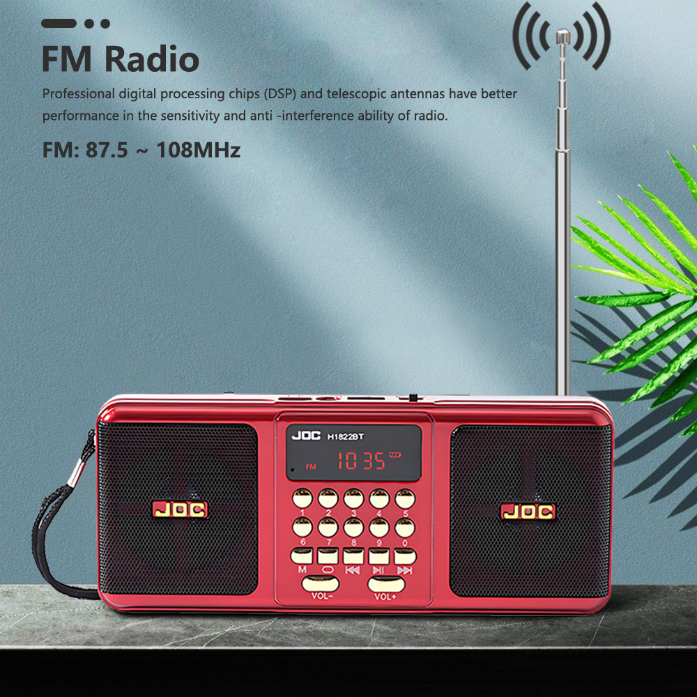 Portable Stereo FM Radio Wirel - Emergency Radio Solar recension och pris