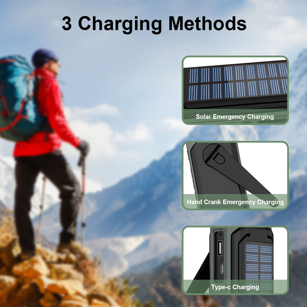 New Launch Fast Charging AM FM - Emergency Radio Solar recension och pris