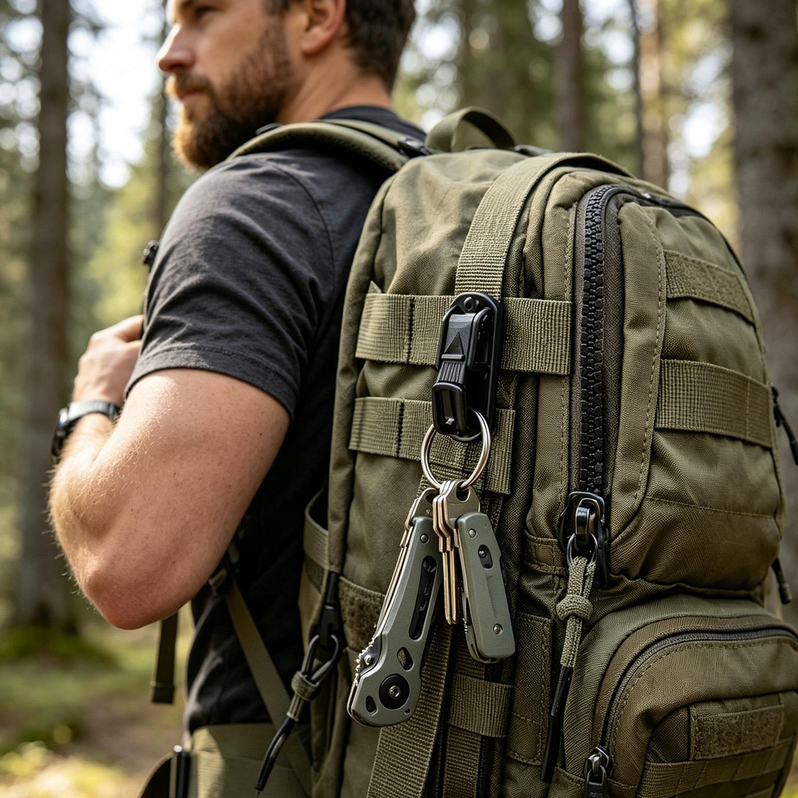 Keychain Belt Clip Multifuncti - Outdoor Adventure Backpack recension och pris