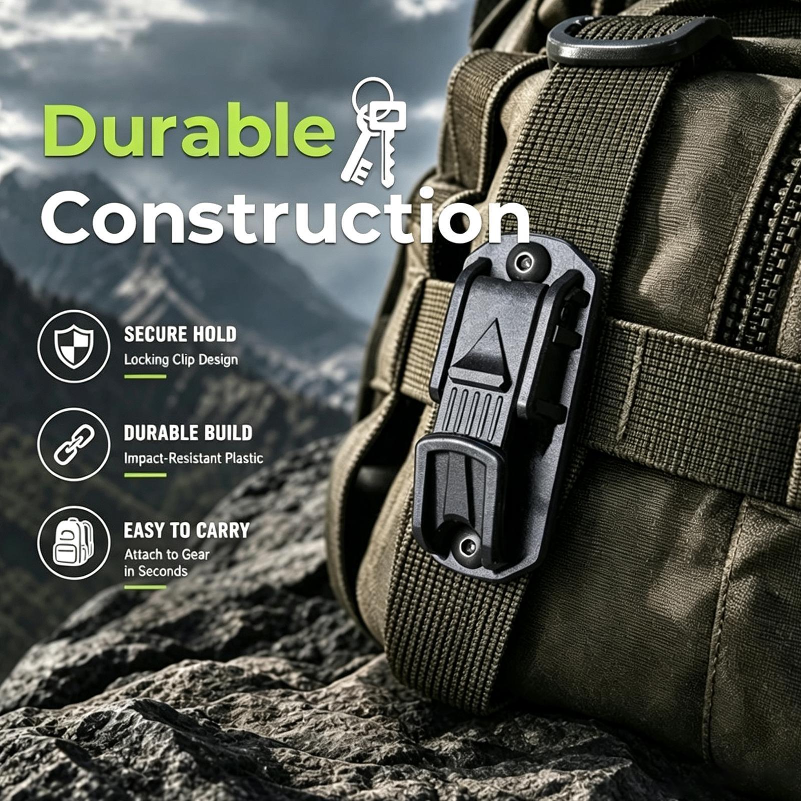 Keychain Belt Clip Multifuncti - Outdoor Adventure Backpack recension och pris