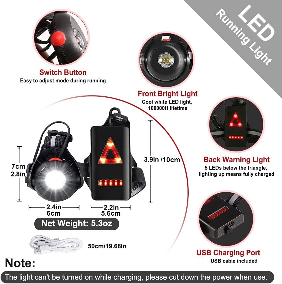 1pc Outdoor  Night Running USB - Outdoor Adventure Holidays recension och pris