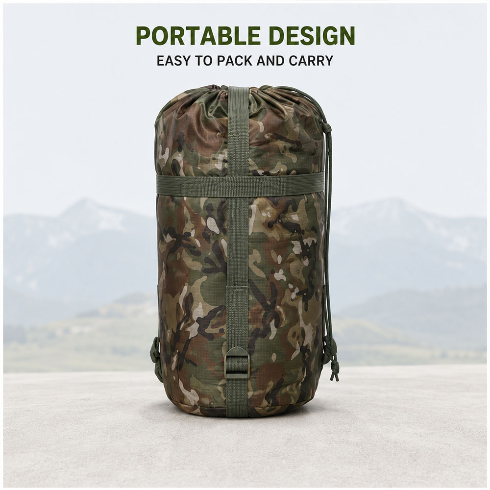 Camouflage Camping Blanket wit - Outdoor Adventure Quilt recension och pris