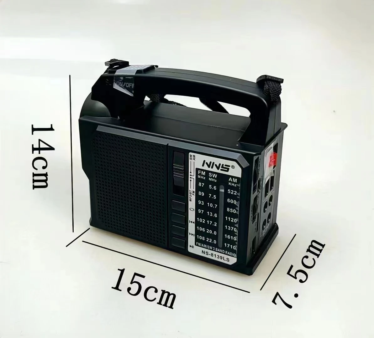NNS NS-8139LS Outdoor Solar Ra - Emergency Radio Solar recension och pris