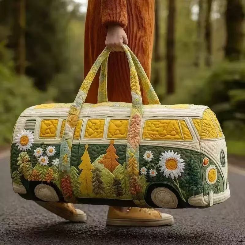 Vintage Camper Van Quilted Duf - Outdoor Adventure Quilt recension och pris