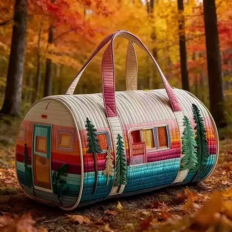 Vintage Camper Van Quilted Duf - Outdoor Adventure Quilt recension och pris