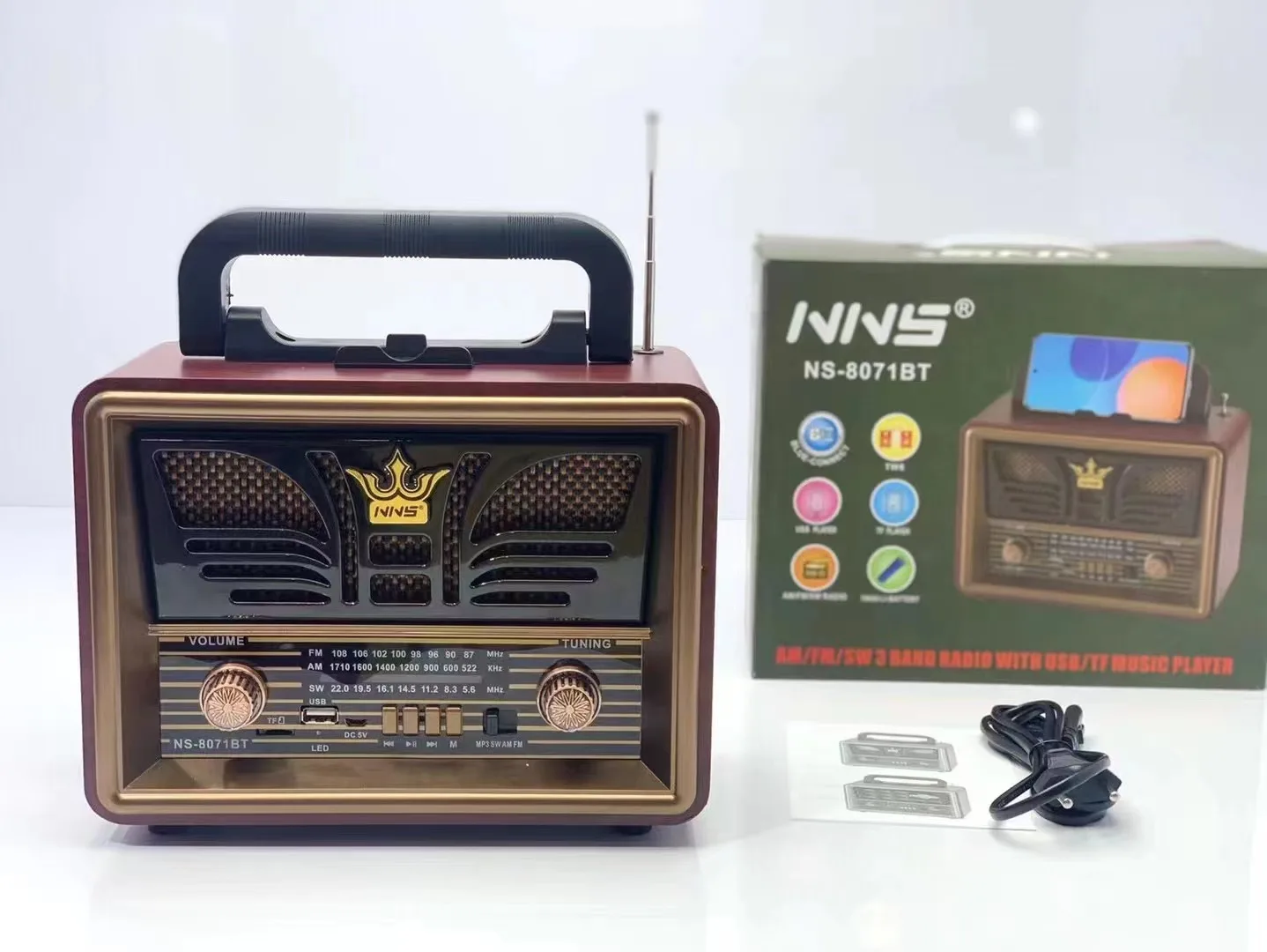 NNS NS-8071BT Vofull Solar Pan - Emergency Radio Solar recension och pris