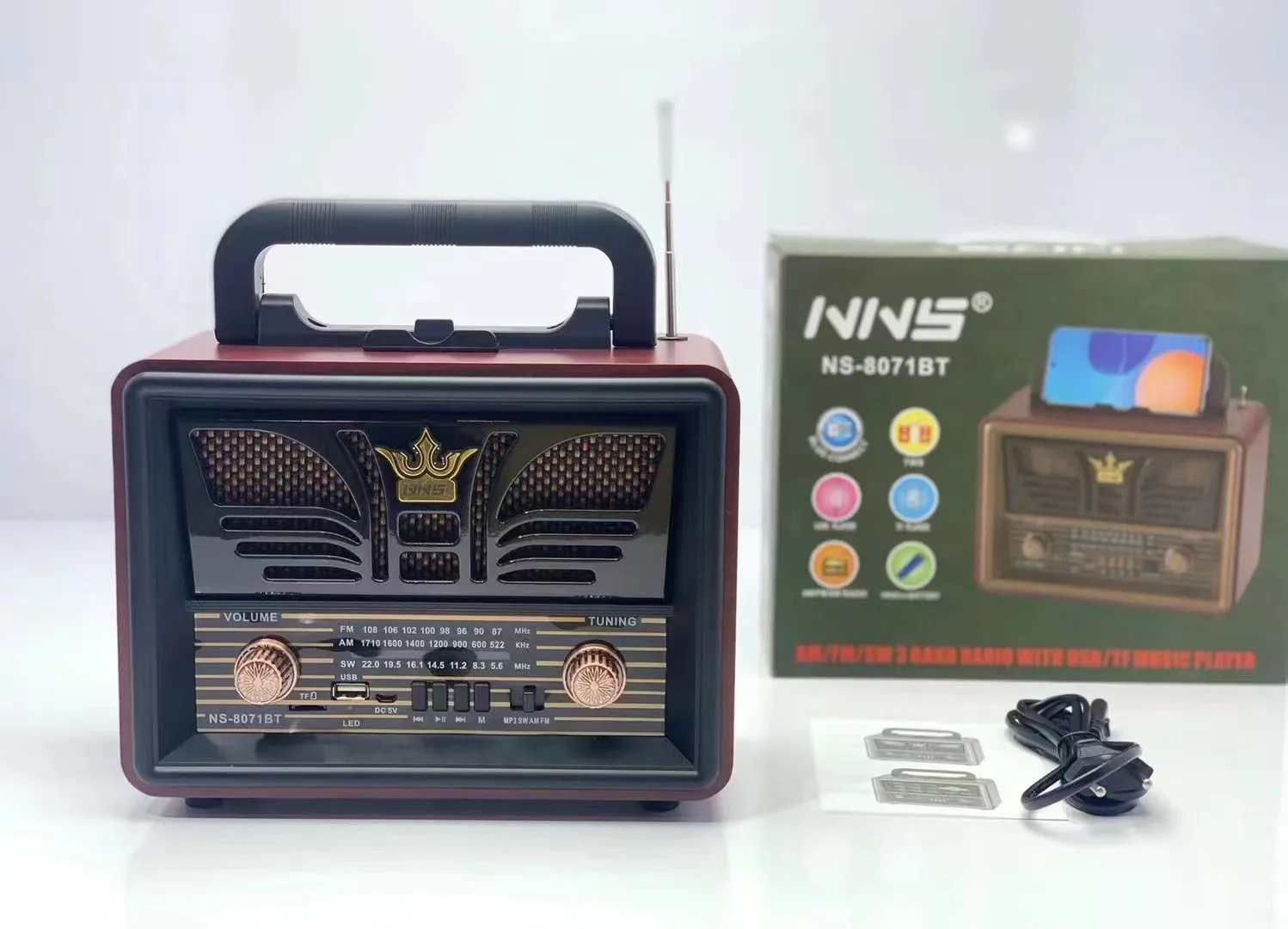 NNS NS-8071BT Vofull Solar Pan - Emergency Radio Solar recension och pris