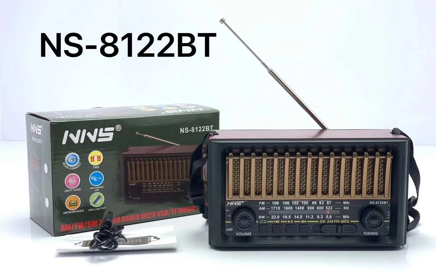 NNS NS-8122BT Vofull Solar Pan - Emergency Radio Solar recension och pris