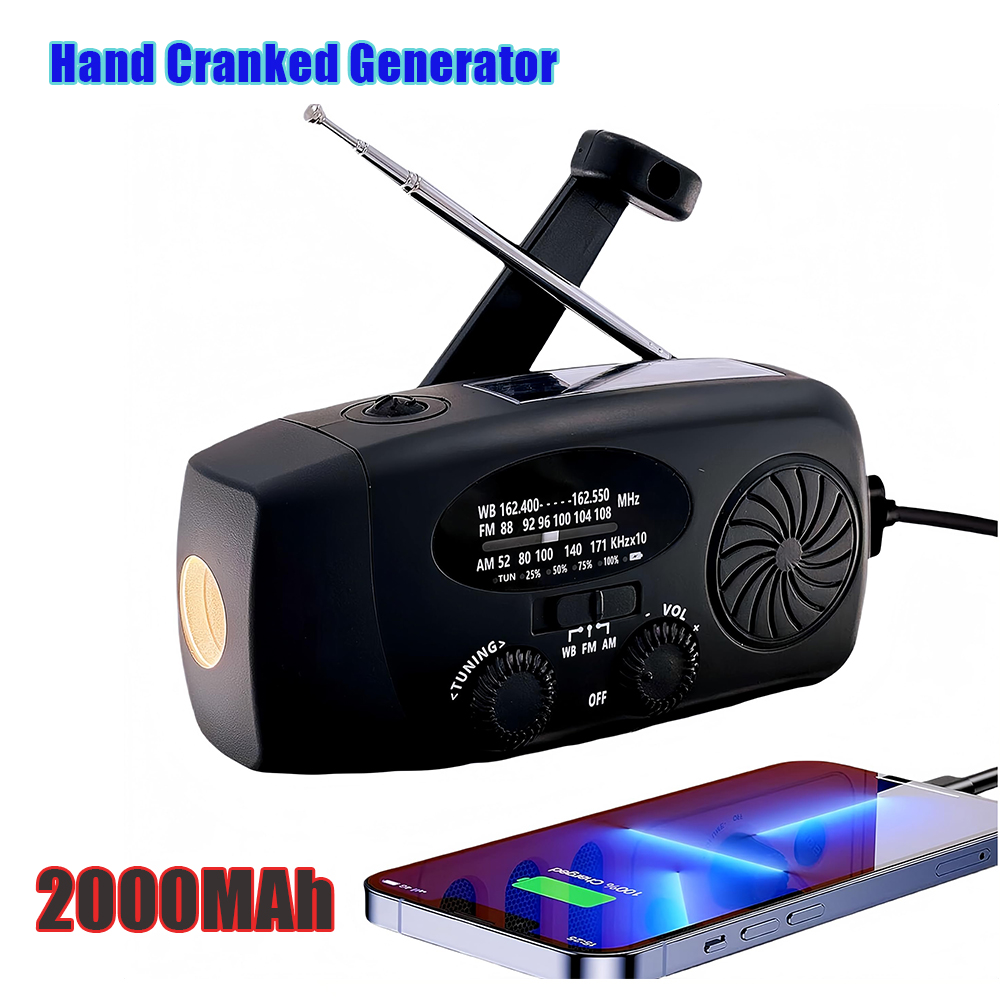 Multifunctional Portable Hand  - Emergency Radio Solar recension och pris