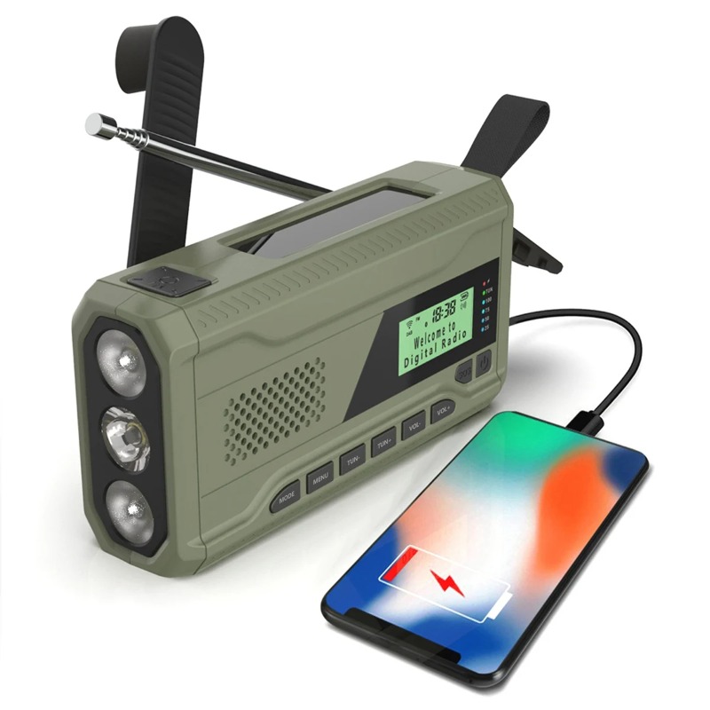 DAB/FM Bluetooth Radio Outdoor - Emergency Radio Solar recension och pris