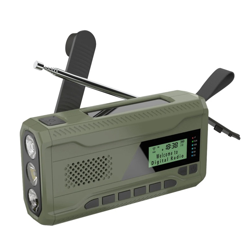 DAB/FM Bluetooth Radio Outdoor - Emergency Radio Solar recension och pris