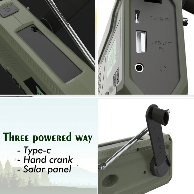 DAB/FM Bluetooth Radio Outdoor - Emergency Radio Solar recension och pris